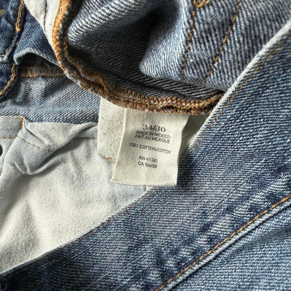 Polo Ralph Lauren Denim & Supply Repaired Patch Slim Straight Jeans Size 34x29.5 - Picture 8 of 8